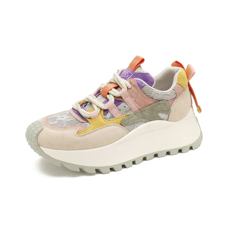 D FUSE SCANDINAVIA Cushioning, Slip Resistant, And Abrasion Resistant Low Top Chunky Sneakers Women's-12