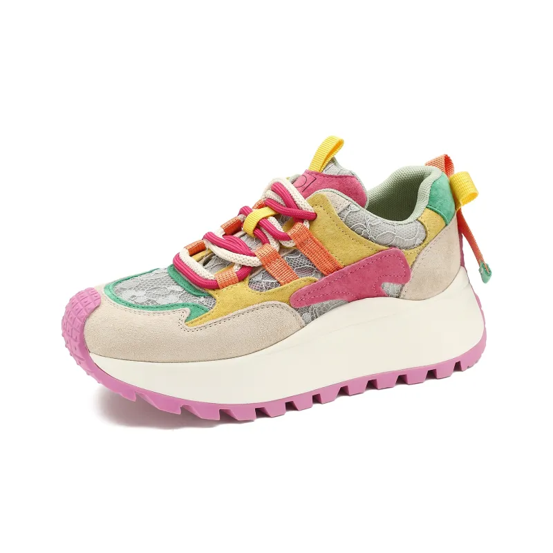 D FUSE SCANDINAVIA Cushioning, Slip Resistant, And Abrasion Resistant Low Top Chunky Sneakers Women's-20