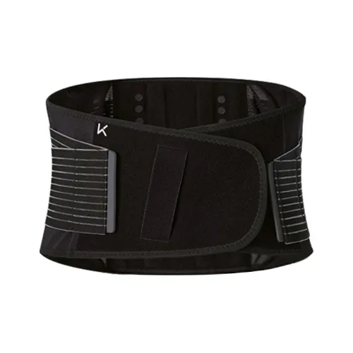 Keep Back Support Braces Fitness Protective Compression Black Elastane Polyester Unisex
