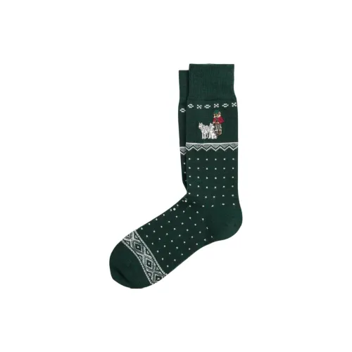 Polo Ralph Lauren SS24 Knee-High Socks Men's 1 Pack Dark Green