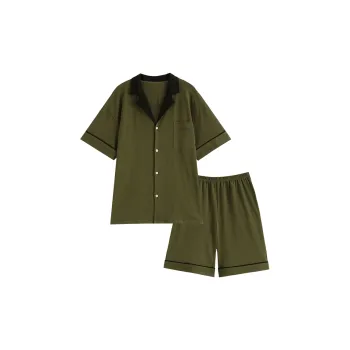 Dream Heart Pajama Set Men's Green