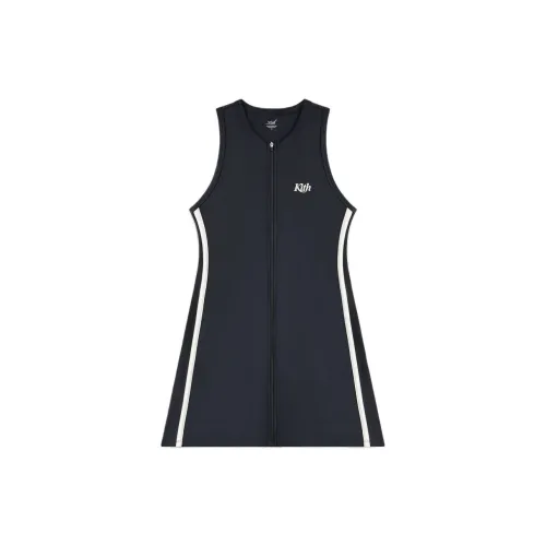 KITH Women's 2024 Summer Collection Sleeveless Dresses Women's Black