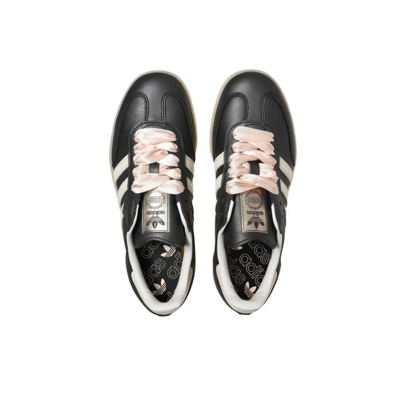 Adidas Originals Samba Og Black Pink Ribbon Laces Women's-2