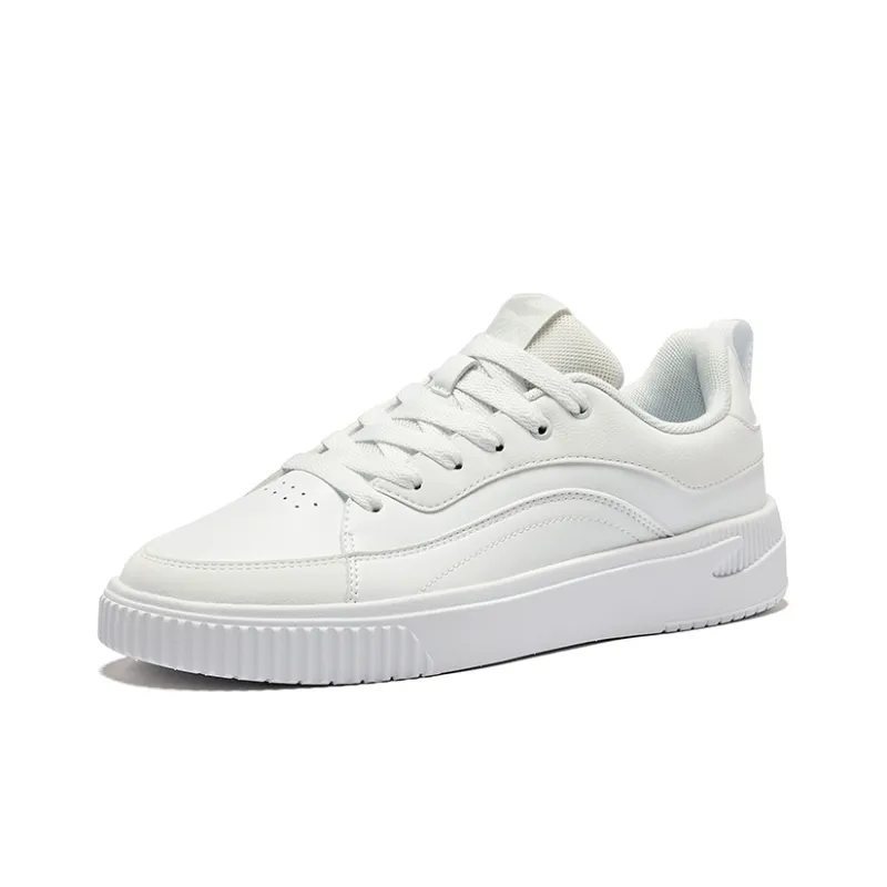 Erke Flying Goose Wear Resistant Slip Resistant Low Top Skateboard Shoes Men's Erke White-2