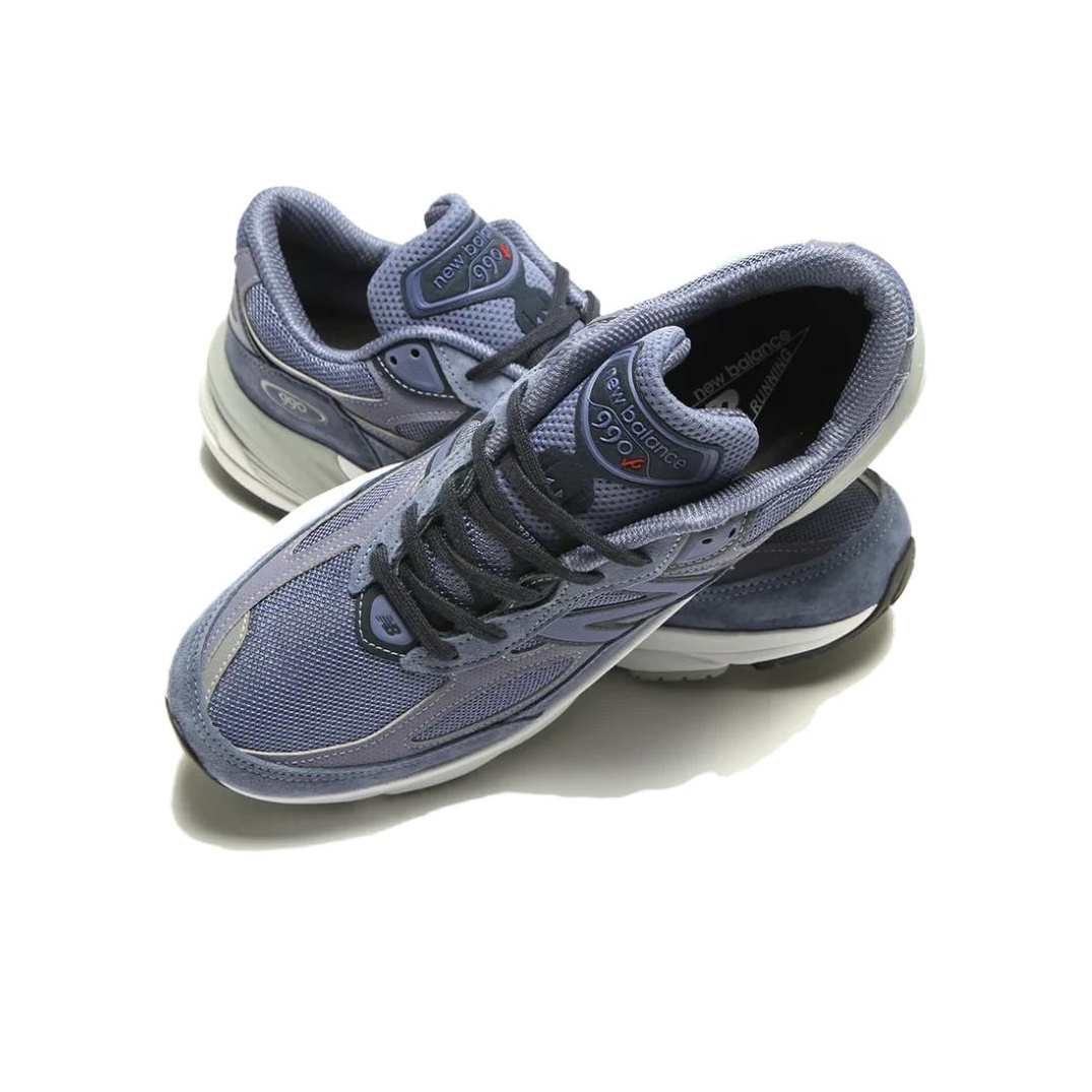 New Balance 990 V6 PP6 'Blue White' Standard (D) US M 7 - POIZON New Balance 990 V6 PP6 'Blue White' Standard (D) US M 7 - POIZON
