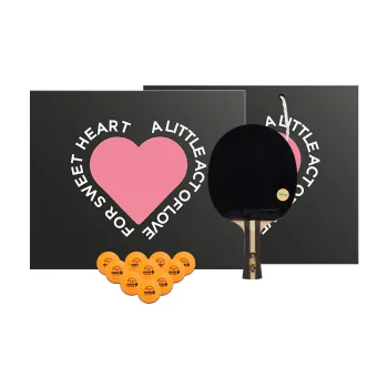 DHS Ping Pong Paddles Unisex Pure Wood Black Red