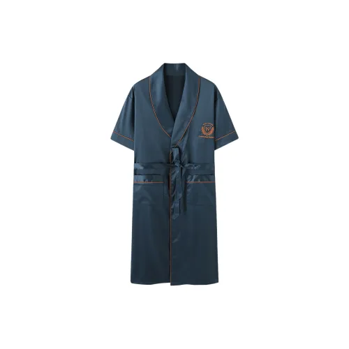 MADALLO Pajama Robe Men's Forest Green