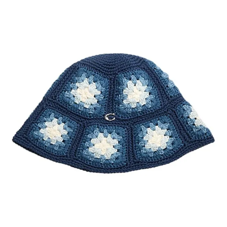 COACH Polyamide Bucket Hats Unisex Blue-0