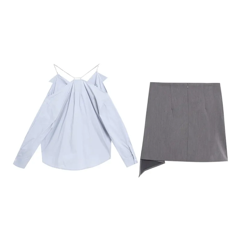 WOWI Two Piece Skirt Sets Women's-1
