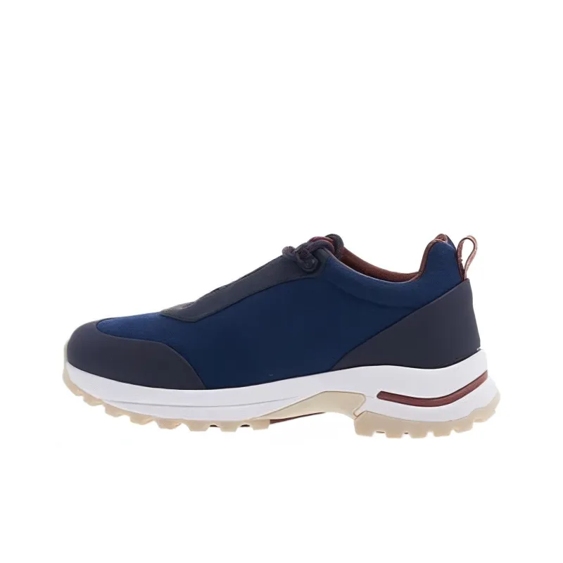 Loro Piana Abrasion Resistant Low Top Casual Shoes Men's Blue Black-0
