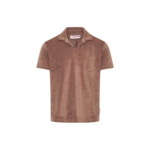 ORLEBAR BROWN Short-sleeve Terry-cloth Polo Shirt