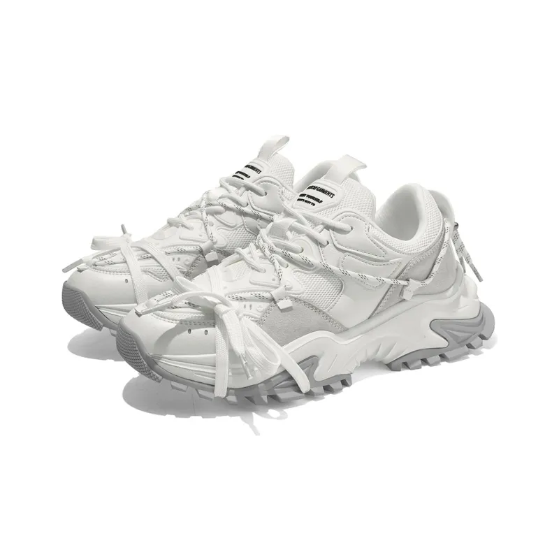 Masongarments Shark Tooth Series Running Shoes Unisex Low Top Black/Gray/White/Beige/Galaxy Gray-63