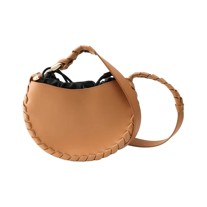 Chloe Chloé Bags Cow Leather Hobo Bag Handbag Shoulder Bag Crossbody Bag Small Size Women's Light Umber-1