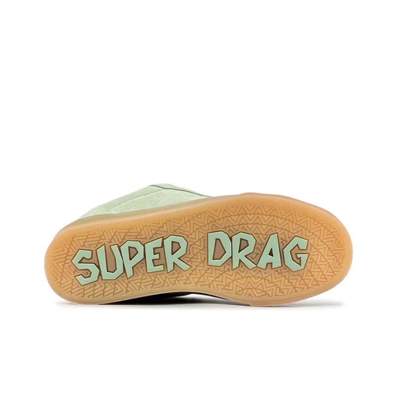 LuzaoT SUPER DRAG Anti Slip Wear Resistant Low Top Skateboard Shoes Women's Mustard Green-4