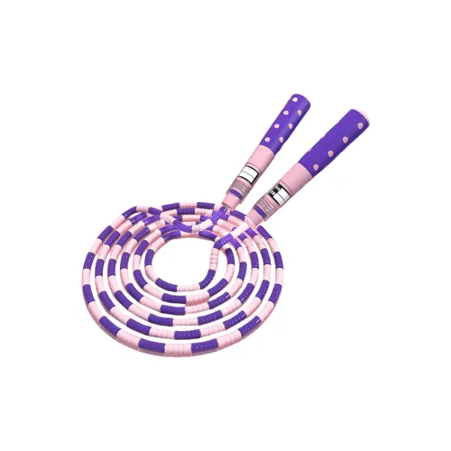 Mulan Brigade Fitness Training Non Countable Jump Ropes Kids TPE Silicone PP Controller Cotton Cord 2.8m