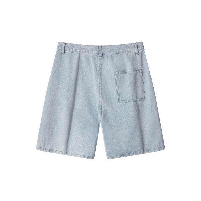 Trendy Denim Shorts American Vintage Luxury Streetwear Minimalist Style Unisex-6