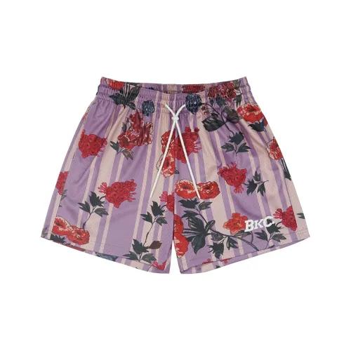 BKCXZICE Basketball Shorts Unisex Floral All Over Print