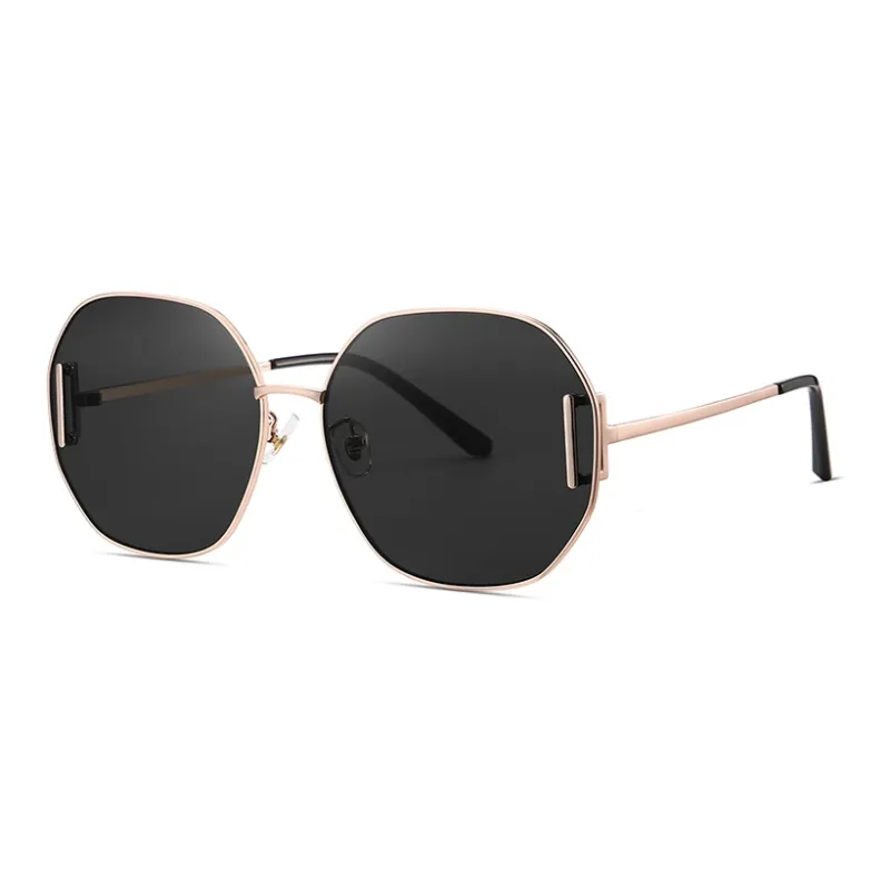 ZIPPO Stainless Steel Cupronickel Round Sunglasses Women's-0