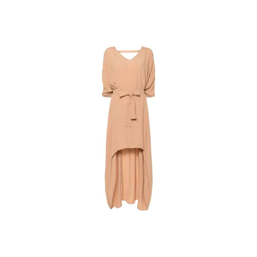 Federica Tosi Long-Sleeved Dresses Women's Caramel Brown