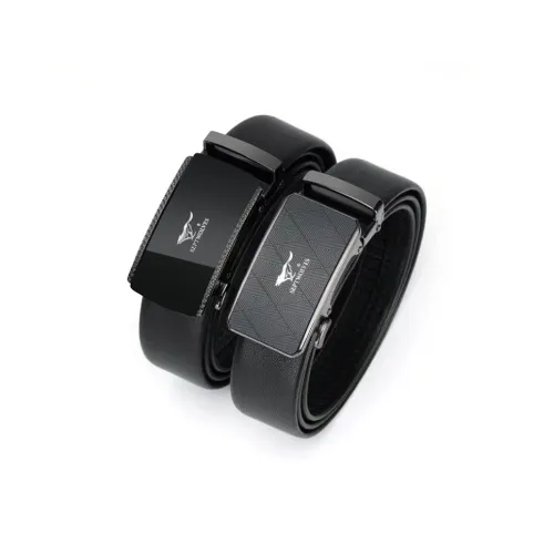 SEPTWOLVES Cow Leather Leather Belts Men's Width: 3.5cm