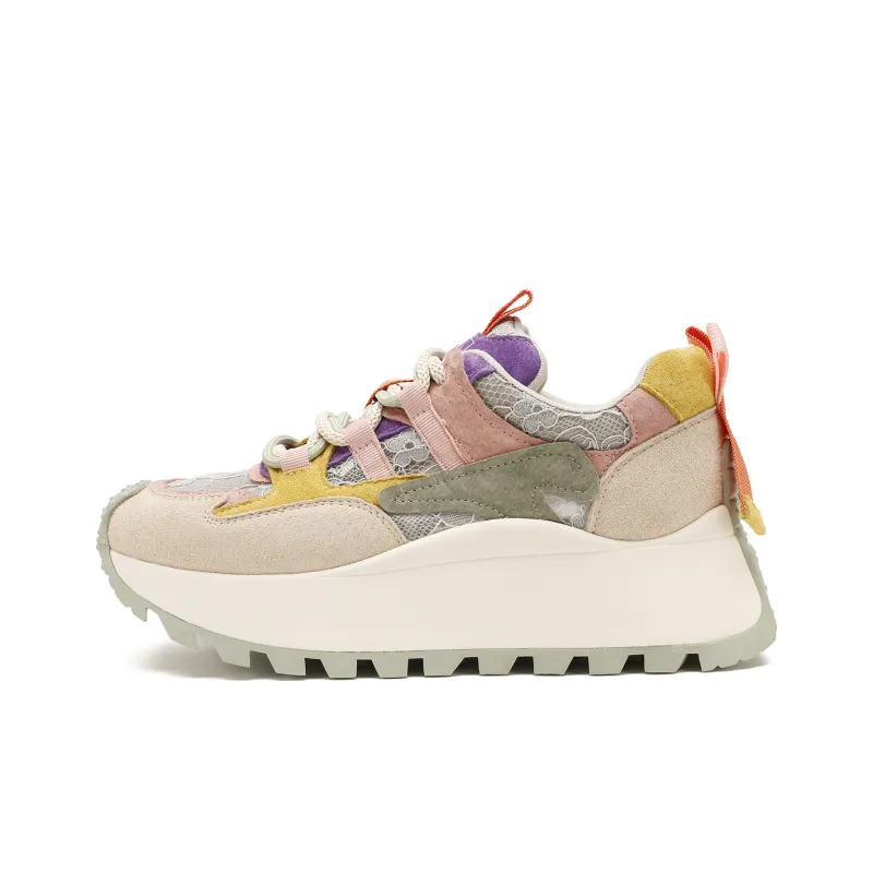 D FUSE SCANDINAVIA Cushioning, Slip Resistant, And Abrasion Resistant Low Top Chunky Sneakers Women's-11
