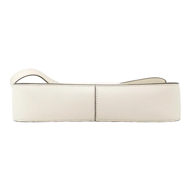 TORY BURCH Miller Leather With Suede Shoulder Bag, Handbag, Shoulder Bag, Crossbody Bag Trumpets Women's Ivory White-5