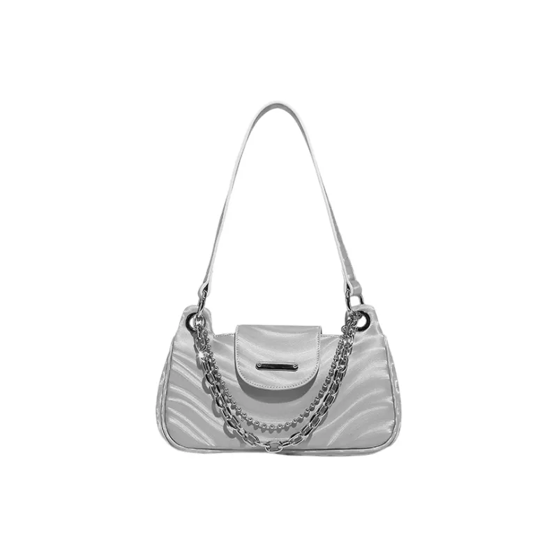 NATTY PU Handbags Shoulder Bags Women's Silver Gray/Black-20