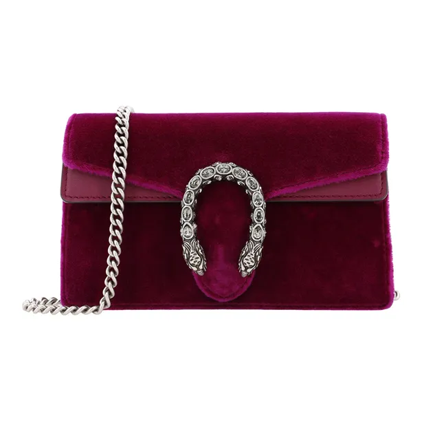GUCCI Dionysus Velvet Crossbody Bag Shoulder Bag Women's Red-1