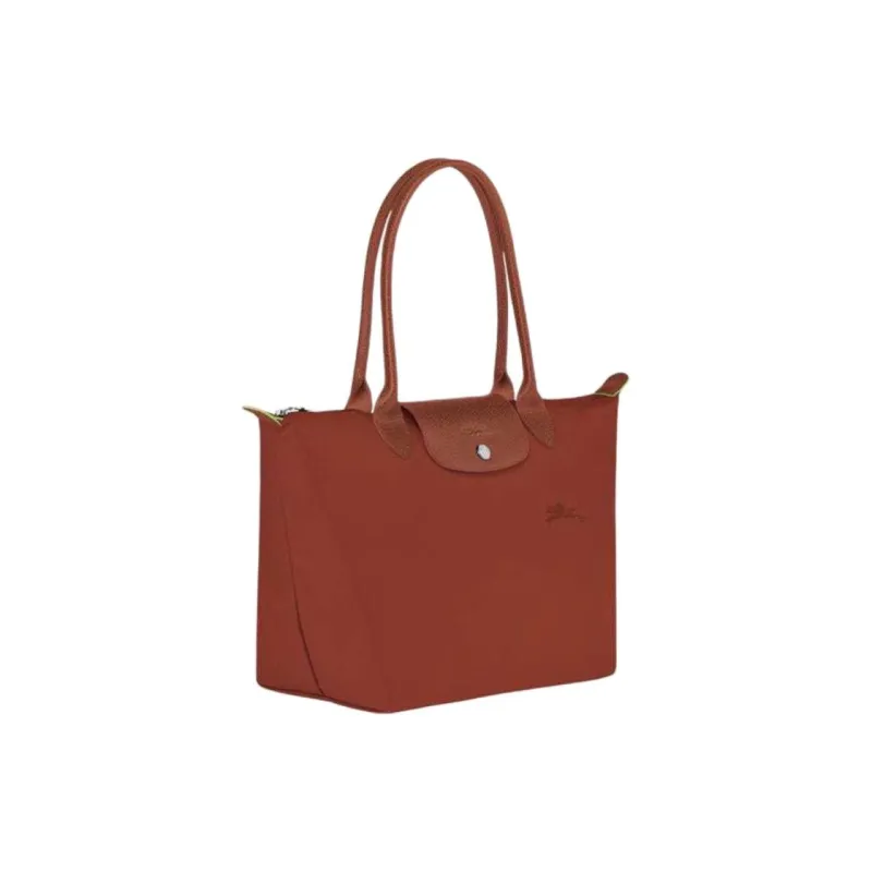 LONGCHAMP Recycled Polyamide Canvas Handbag Shoulder Bag Women's Chestnut-2
