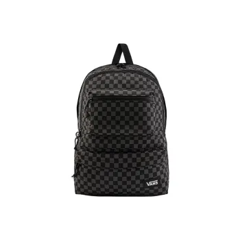 Vans Polyester Backpack Regular Women's Black Checkerboard