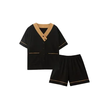 Dream Heart Pajama Set Women's Black