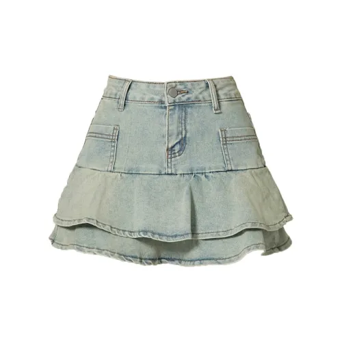 Enhanced Denim Short Skirts Women's