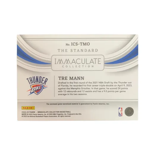 PANINI 2022 23 Imm Amy Thunder Game Used Jersey Trae Young 36/99 Two Tone Player Card Access Pass Sports Cards 1 Pc-1