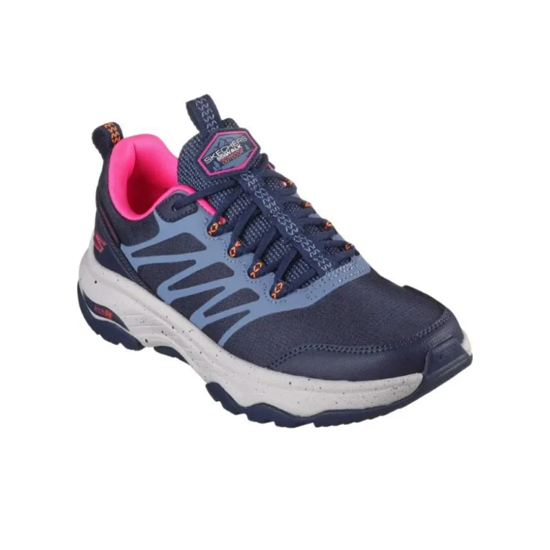 Skechers GO WALK Abrasion Resistant Coverage Low Top Casual Shoes Women's Blue Pink-2