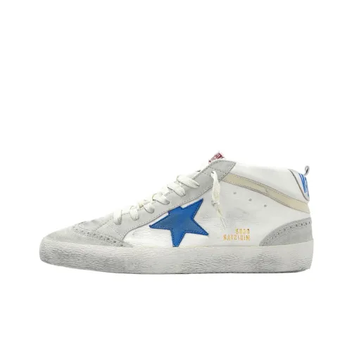 Golden Goose Mid Star Mid Top Skateboard Shoes Men's White