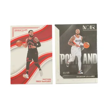 PANINI VanVleet+Lillard Imm Raptors Van Jordan Base 03/49 03/99 Base Player Card Condition Passed Sports Cards 2 Pcs