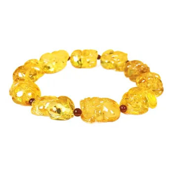 Xifeng Building Amber Fine Jade Bracelets Unisex