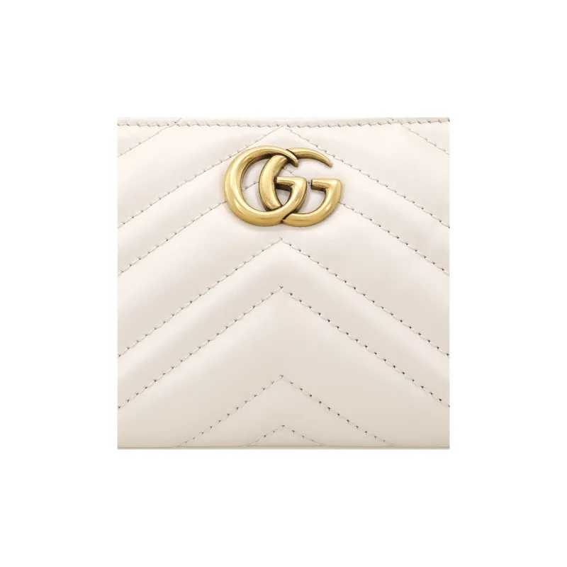 GUCCI GG Marmont Leather Handbags Shoulder Bags Women's White-8