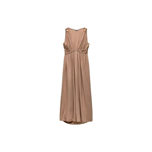 ZARA Sleeveless Dresses Women's Brown