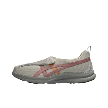 Asics Life Walker Anti Slip Wear Resistant Low Top Casual Running Shoes Women's Beige White Pink