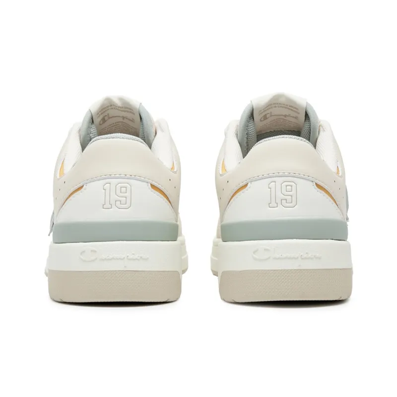 Champion Preppy Skate Low Top Skateboard Shoes Women's Milk White/Light Bone-3