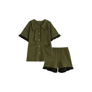 Dream Heart Pajama Set Women's Green