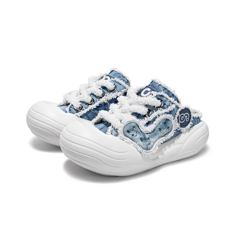 CN Slip Resistant, Abrasion Resistant, Breathable, Lightweight, Height Increasing Low Top Canvas Shoes Unisex Blue-1