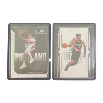PANINI Anfernee Simons 2022 23 NOIR Trail Blazers 12/49 BASE+22/99 BASE Star Card Condition Passed Sports Cards 2 Pcs