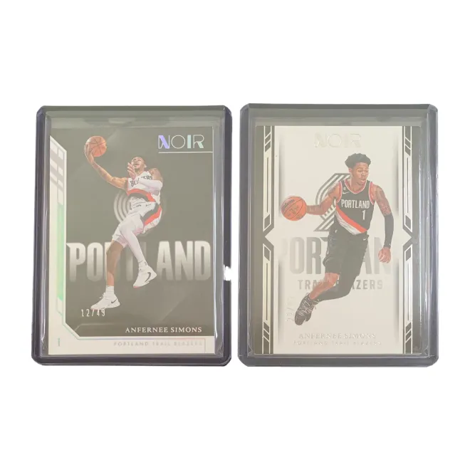 PANINI Anfernee Simons 2022 23 NOIR Trail Blazers 12/49 BASE+22/99 BASE Star Card Condition Passed Sports Cards 2 Pcs-0