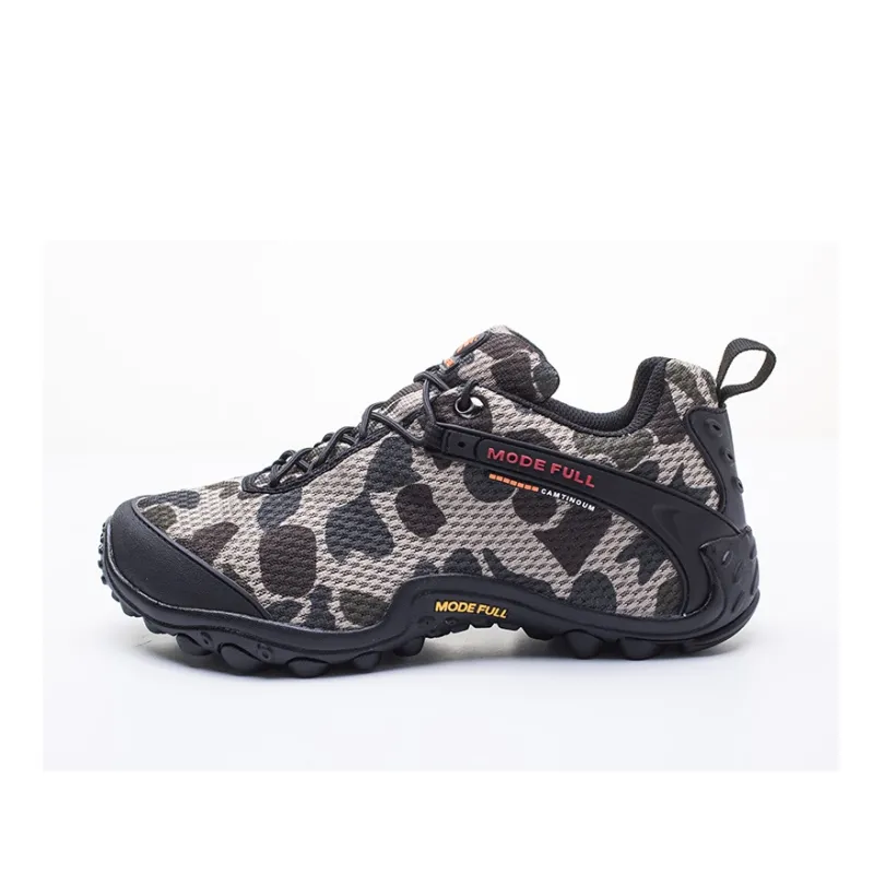 MODE FULL Cushioned Slip Resistant Abrasion Resistant Breathable Low Top Hiking Shoes Men's-3