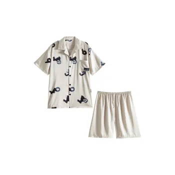 Dream Heart Pajama Set Men's Apricot