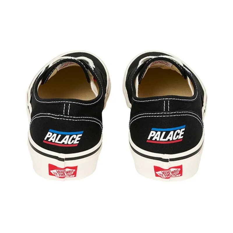 PALACE x Vans Abrasion Resistant Breathable Low Top Skateboard Shoes Men's Black-4