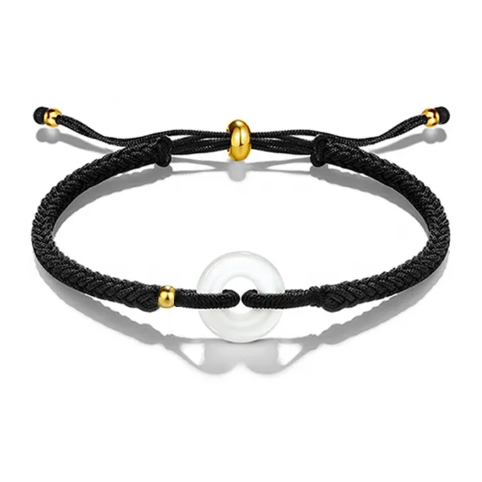 NRO Multicolor Cord Fortune Bead Bracelet Pair Unisex-6
