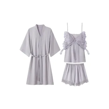 YUZHAOLIN Pajama Robe Women's Grape Purple